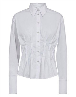 Poppy CC Pleat Waist Skjorte - White